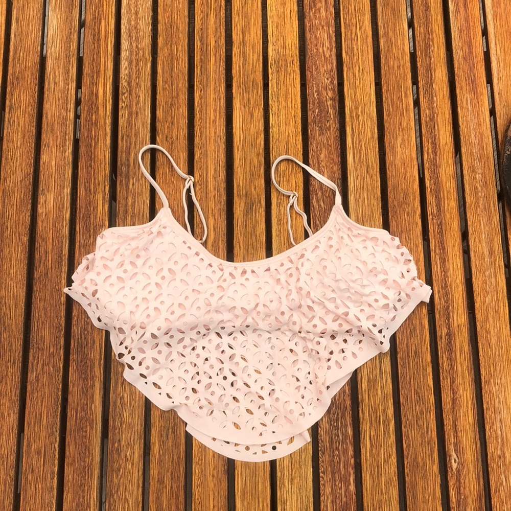 Pale pink bikini top